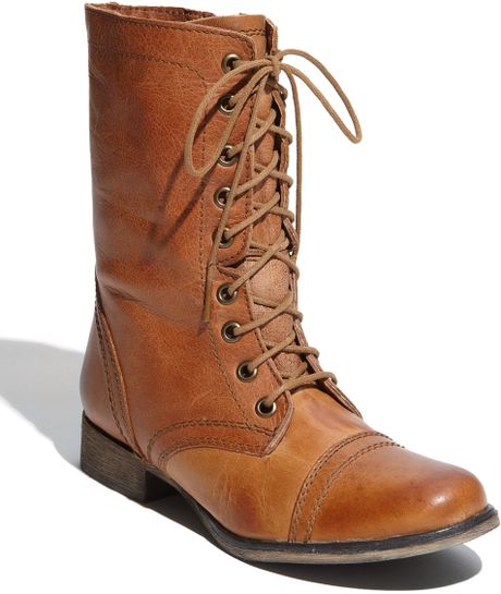 steve madden troopa brown boots