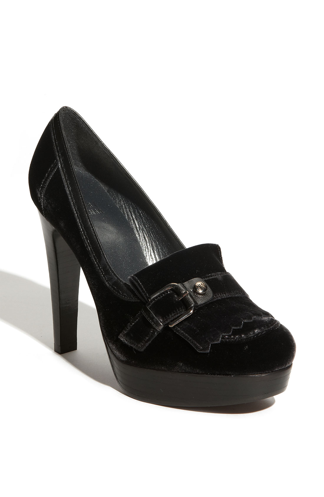 stuart weitzman heeled loafer