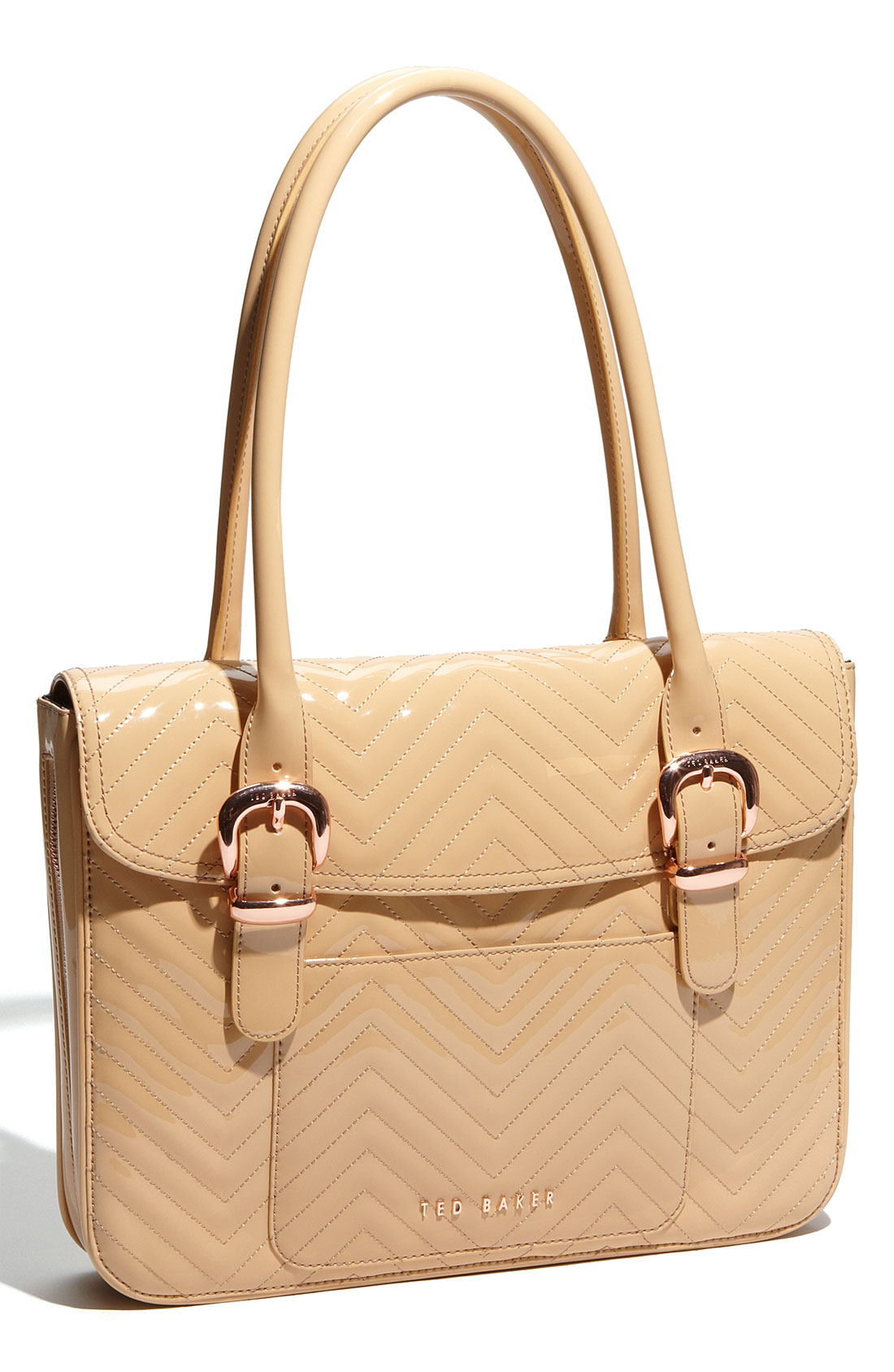 Ted Baker Agathis Quilted Shoulder Bag in Brown (tan) Lyst