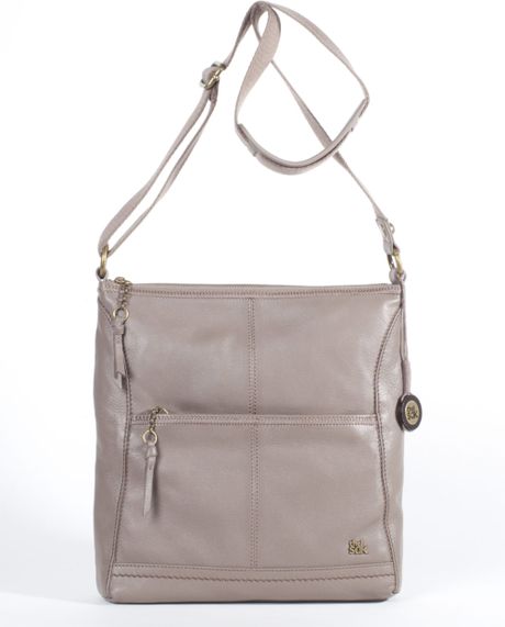 The Sak Iris Leather Cross-body Bag in Gray (portobello)