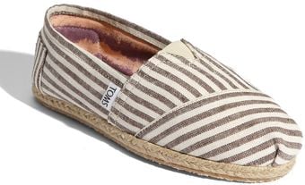 Toms Classic Stripe Rope Sole Slip-on (women) - Lyst