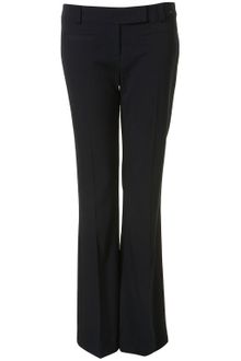 Topshop Navy Bootcut Fitted Trousers - Lyst