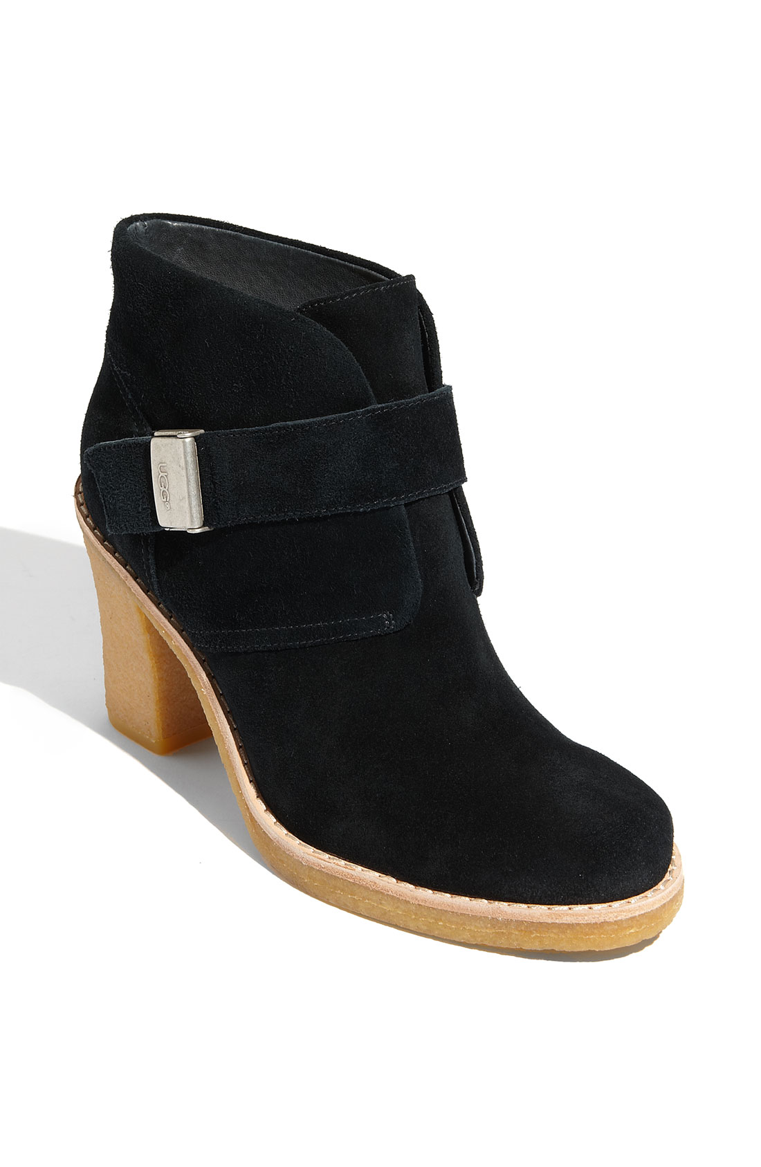 ugg high heel boots black