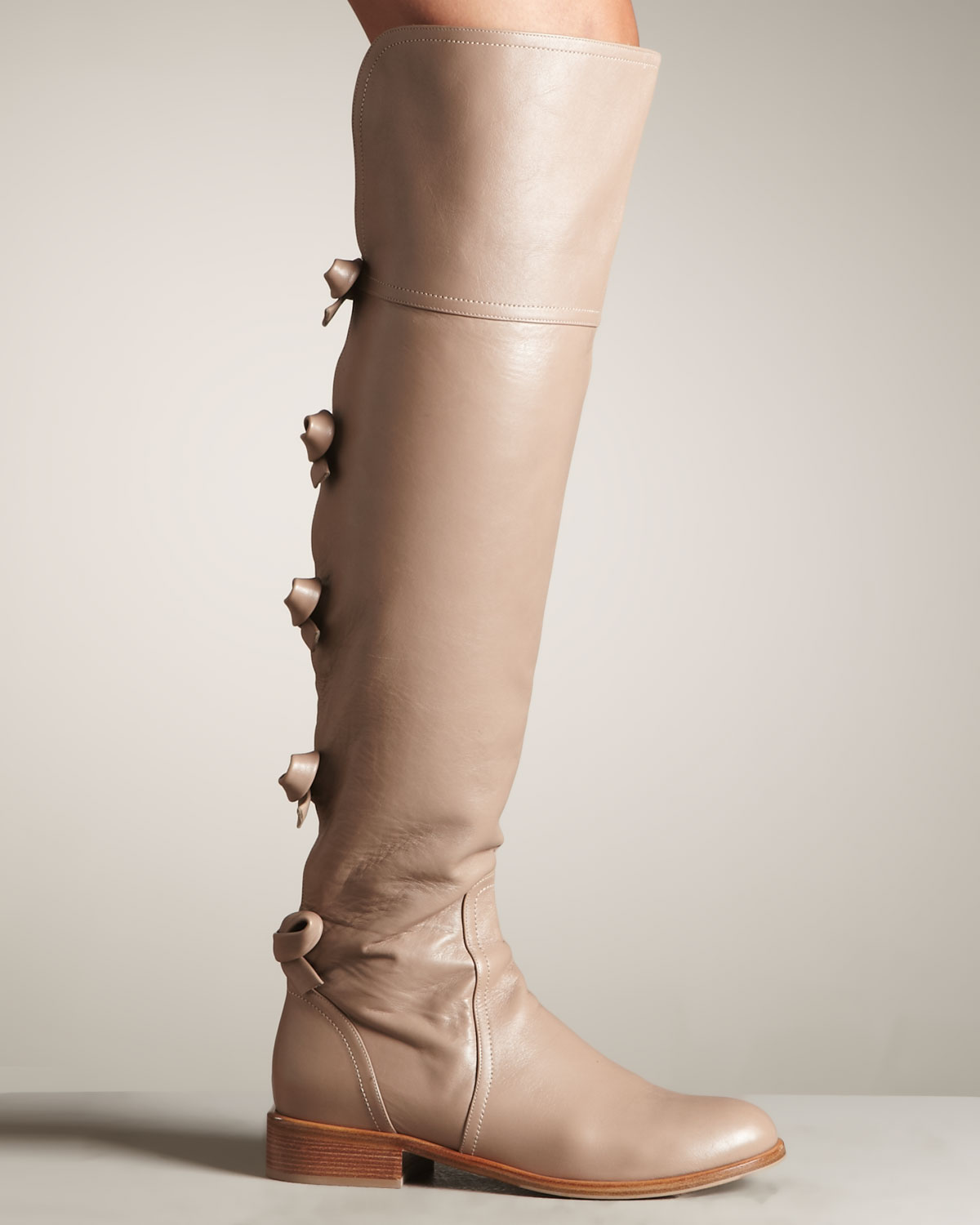 riding boots beige