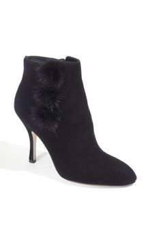 Via Spiga Prudence Genuine Mink Fur Trim Bootie - Lyst