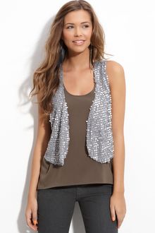 Wallpapher Sequin Vest (juniors) - Lyst