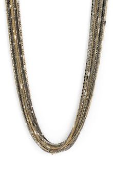 Cara Accessories Mixed Metal Long Necklace - Lyst