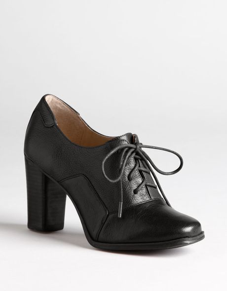 Nine West Elodee Lace-up Pumps in Black (black leather) | Lyst