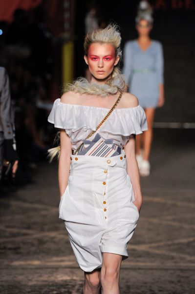 Vivienne Westwood Red Label Spring 2012 High Waist Shorts in White - Lyst
