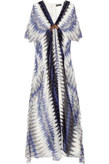 Antik Batik Flame Printed Silk-chiffon Gown - Lyst