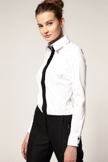 ASOS Collection Asos Shirt with Contrast Placket - Lyst