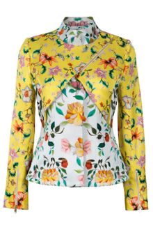 Mary Katrantzou White Dynasty Biker Jacket - Lyst