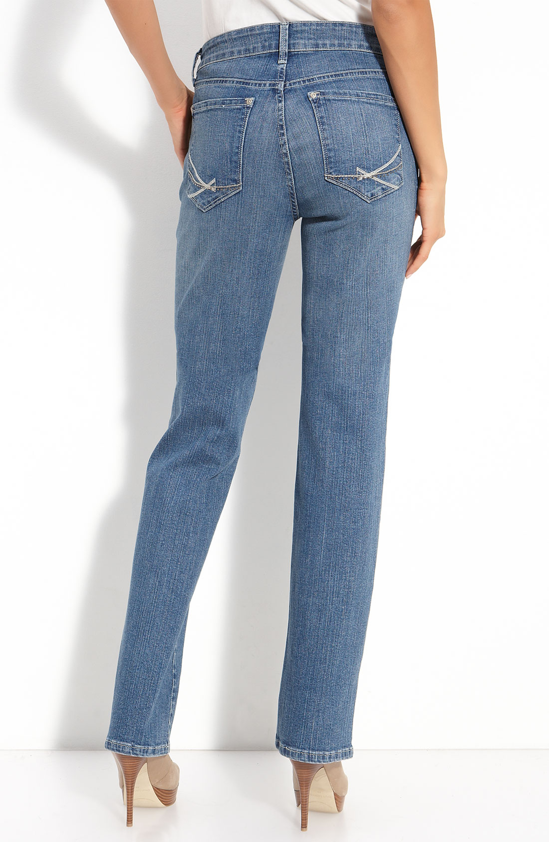 Not Your Daughter's Jeans Marilyn Straight Leg Stretch Jeans in Blue (denim) Lyst Not Your Daughter's Jeans Marilyn Straight Leg Stretch Jeans in Blue (denim) Lyst