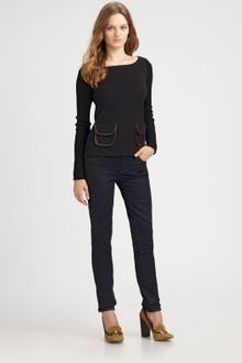 Tory Burch Octaria Wool-rich Boatneck Sweater - Lyst