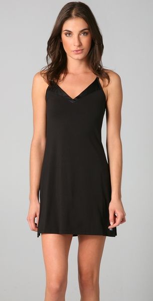  Essentials with Satin V-neck Chemise 