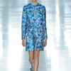 Christopher Kane Spring 2012 Blue Flower Print Flat Sandals in Blue - Lyst