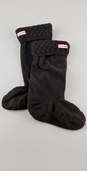 Hunter Basket Knit Welly Socks - Lyst