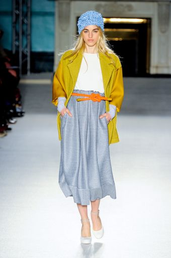 Roksanda Ilincic Spring 2012 Mustard Coat - Lyst