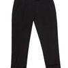 Ann Demeulemeester Stretch Virgin Wool Cropped Trousers with Turnups in Black - Lyst