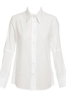 Ann Demeulemeester Creased Cotton Poplin Shirt - Lyst