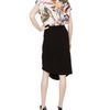 Balenciaga Draped Virgin Woolblend Skirt in Black - Lyst