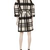 Burberry Prorsum Checked Coat in Black (black white) - Lyst