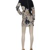Cacharel Illustrated Woolsilk Dress in Blue (blue white) - Lyst
