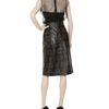 Christopher Kane Printed Leather Pencil Skirt in Gray (grey) - Lyst