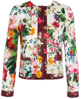  Silk Floral-print Jacket 