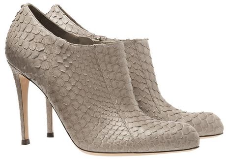 Gianvito Rossi Python Shoe Boots in Gray (grey) - Lyst