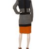 Jil Sander Colour Blocked Woolblend Dress in Gray (grey) - Lyst