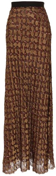 Lanvin Silk-blend Lame Skirt - Lyst