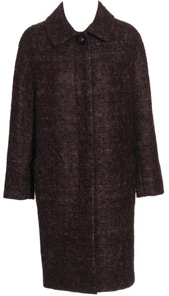  Mohair-virgin Wool Boyfriend Coat 