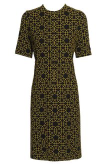 Marni Geometric Printed Georgette Dress - Lyst