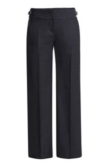 Max Mara Wide-leg Flannel Trousers - Lyst