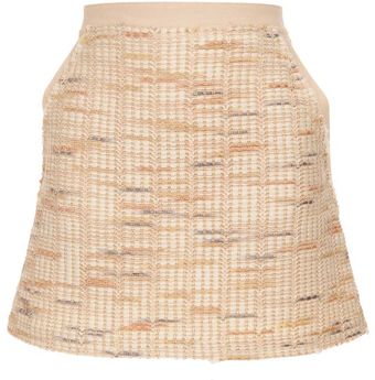  Bouclé Wool Mini-skirt 