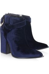 Thakoon Velvet Ankle Boots