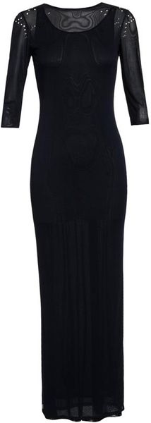 Yasmin Kianfar Laser Cut Star Dress with Powermesh Lining - Lyst