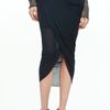 Helmut Lang Front Wrap Skirt in Blue Lapis in Blue - Lyst
