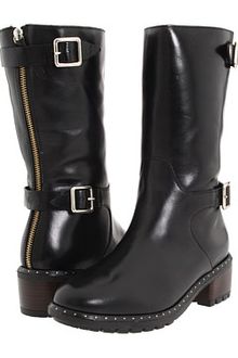Ugg Vincento Leather Mid-calf Shearling-lined Biker Boots - Lyst