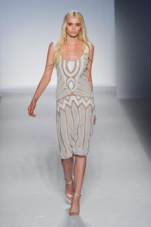 Alberta Ferretti Spring 2012 Silver Sandal Heels - Lyst