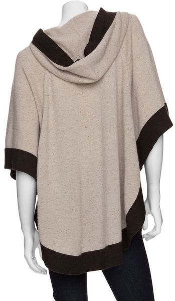 Autumn Cashmere hooded poncho