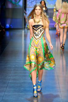 D&G Spring 2012 Scarf Wrapped Wedges - Lyst