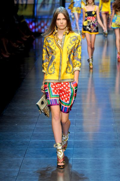 D&g Spring 2012 ScarfWrapped Platform Wedges in Multicolor - Lyst