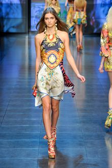 D&G Spring 2012 Scarf Wrapped Wedges - Lyst