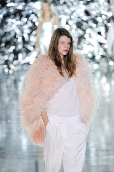 Giles Spring 2012 Pink Feather Jacket  in Pink (white) - Lyst