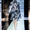 Gucci Spring 2012 Black and White Stripe Pattern Cocktail Dress With Long Sleeves And Turtleneck in Black (black, white) - Lyst
