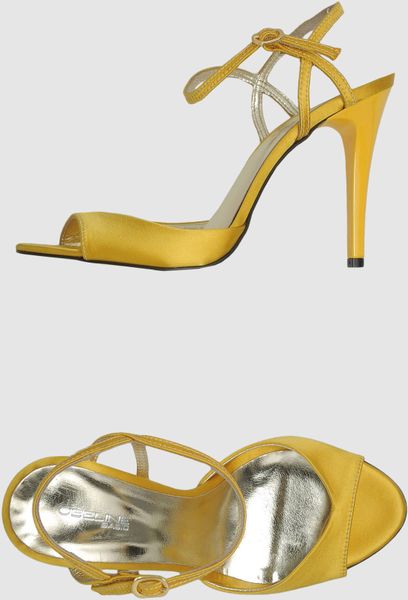 Obeline High Heeled Sandals in Gold (yellow) - Lyst