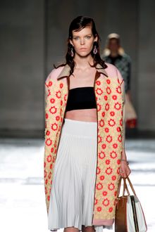 Prada Spring 2012 Printed Car Coat - Lyst