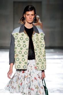 Prada Spring 2012 Knife Pleated Skirt - Lyst